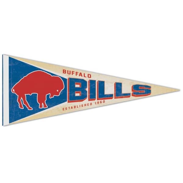 Buffalo Bills Premium Throwback NFL Pennant