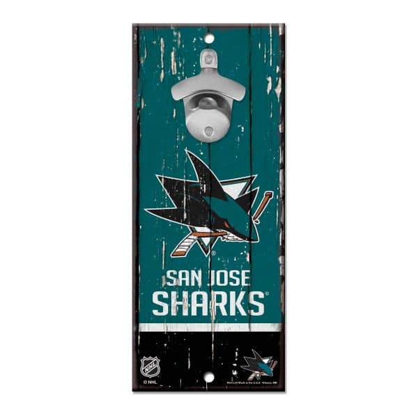 San Jose Sharks WinCraft NHL Bottle Opener Sign