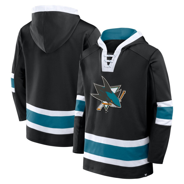 San Jose Sharks Laced NHL Hoodie Schwarz