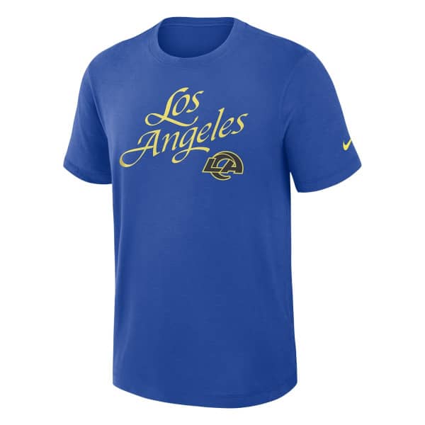 Los Angeles Rams 2025 Rivalries Dri-FIT Slub NFL T-Shirt Blue