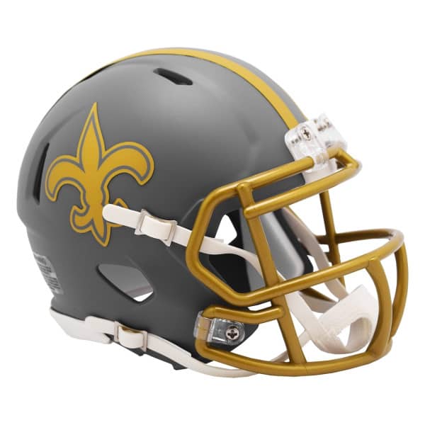 New Orleans Saints Slate Alternate NFL Speed Mini Helmet