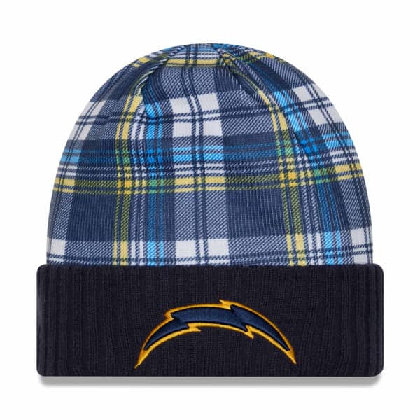 Los Angeles Chargers 2024 NFL Sideline Statement New Era Knit Hat Navy