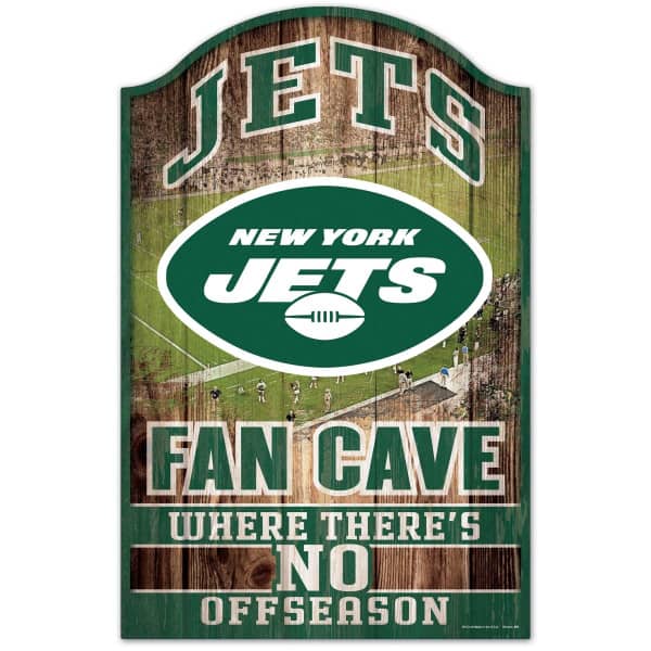 New York Jets WinCraft NFL Fan Cave Holzschild