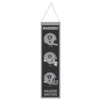 Las Vegas Raiders Logo Evolution NFL Wool Banner