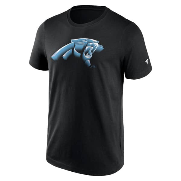 Carolina Panthers Chrome Logo NFL T-Shirt Black