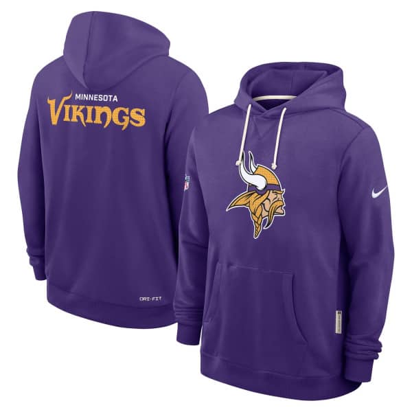Minnesota Vikings 2025 NFL Sideline Nike Standard Issue Hoodie Purple