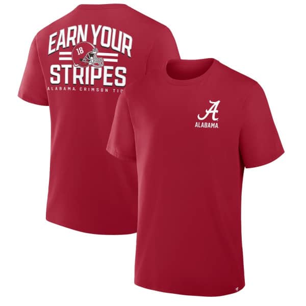Alabama Crimson Tide Defender Cotton NCAA T-Shirt Red