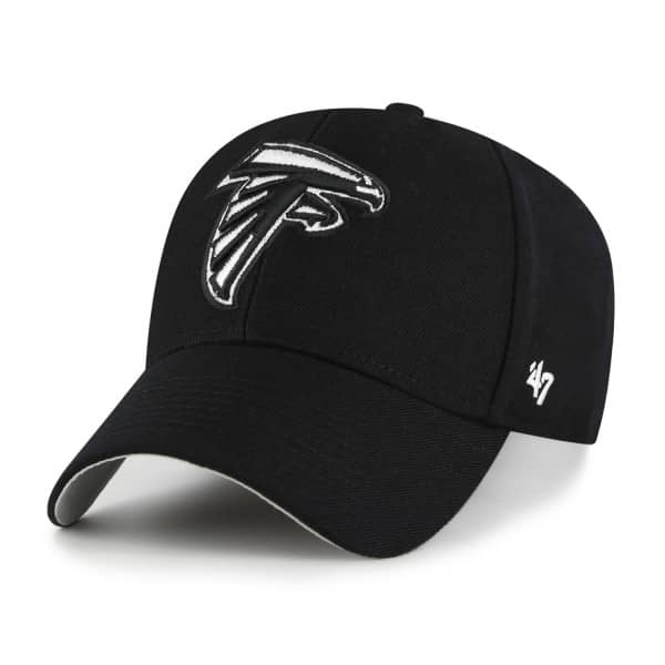 Atlanta Falcons Black & White '47 MVP Adjustable NFL Cap Black