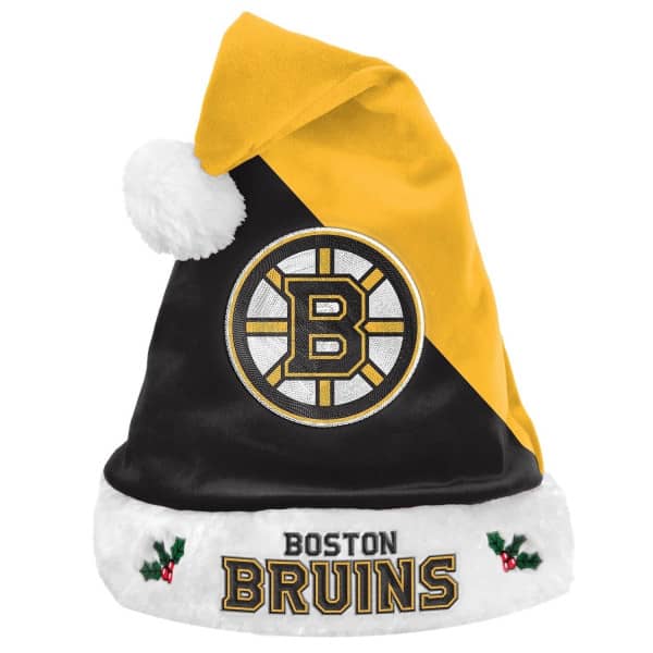 Boston Bruins FOCO Basic Christmas NHL Santa Hat