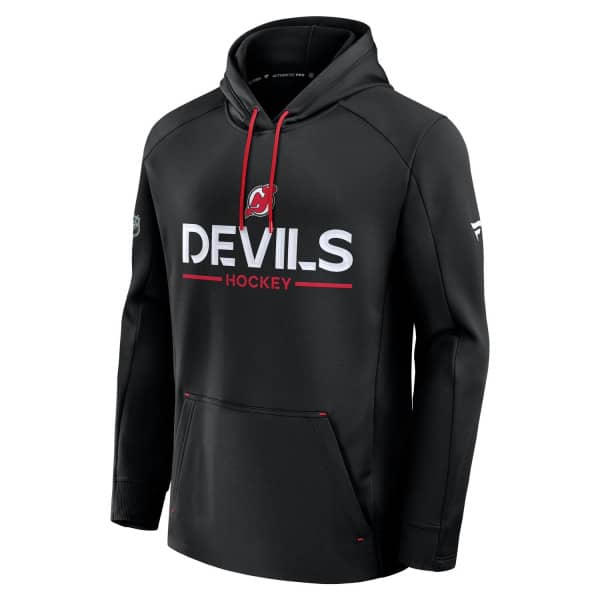New Jersey Devils 2025/26 Authentic Pro Rink Tech NHL Hoodie Schwarz