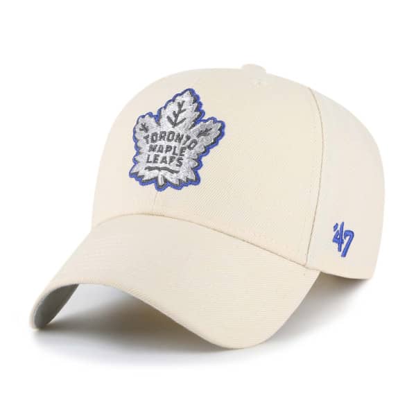 Toronto Maple Leafs Metallic '47 MVP Snapback NHL Cap Natural