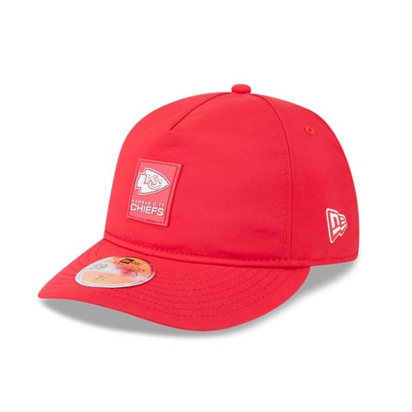 Kansas City Chiefs 2025 NFL On-Field Sideline 59FIFTY A-Frame Fitted Cap Red