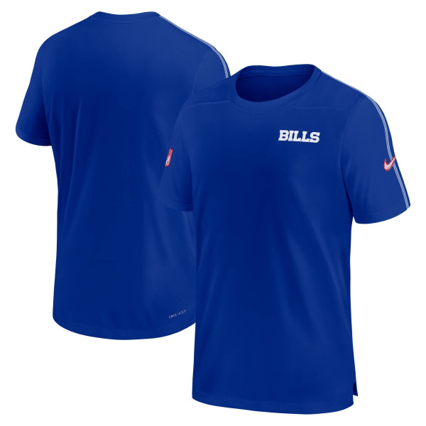 Buffalo Bills 2024 NFL Sideline Nike Dri-FIT Coach UV Top Blue