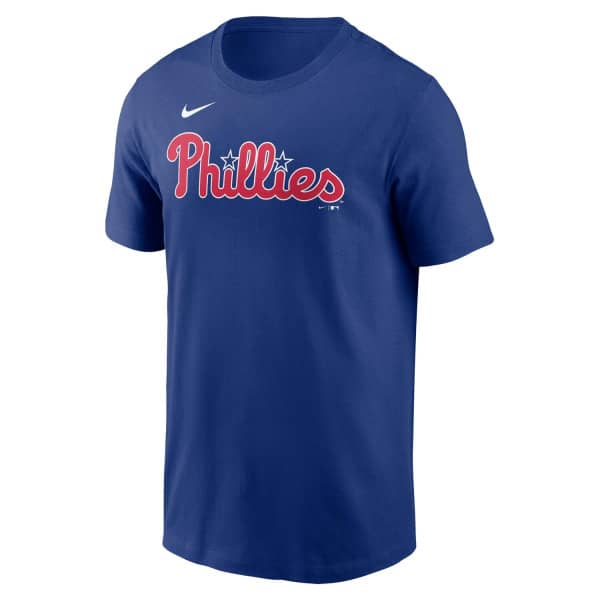 Philadelphia Phillies Fuse Wordmark Nike MLB T-Shirt Blau