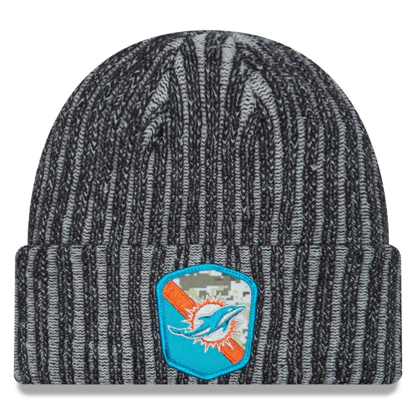 Miami Dolphins 2023 NFL Salute to Service New Era Knit Hat