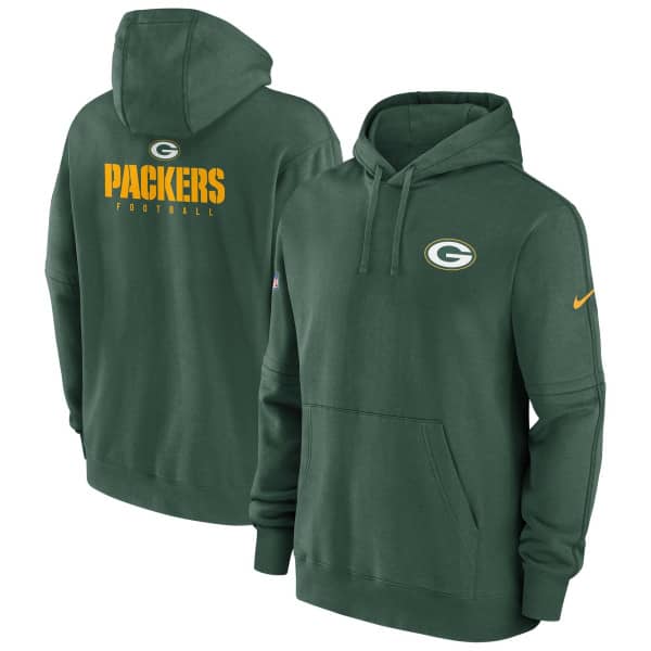 Green Bay Packers 2023 NFL Sideline Nike Club Hoodie Grün