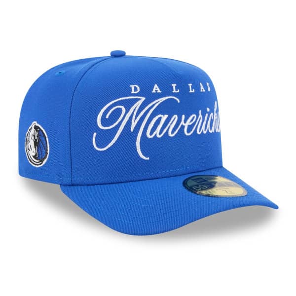 Dallas Mavericks 2025 NBA Draft New Era 59FIFTY A-Frame Fitted Cap Blau
