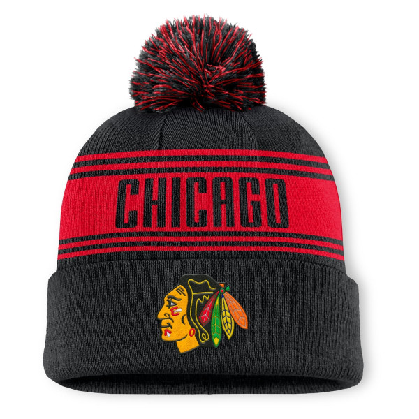 Chicago Blackhawks Enforcer NHL Knit Hat Black