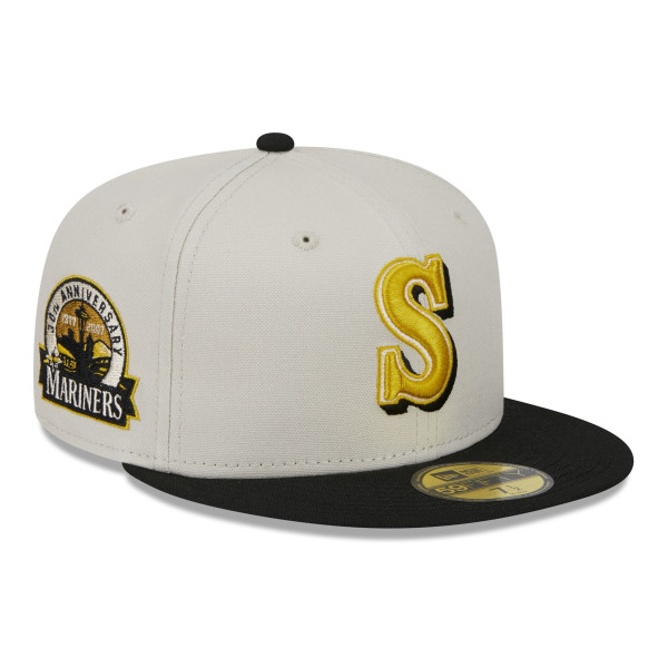 Seattle Mariners Two-Tone Stone New Era 59FIFTY Fitted MLB Cap