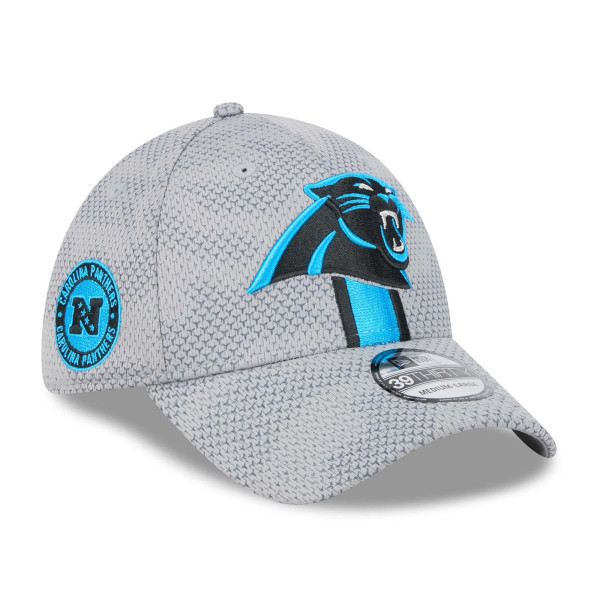 Carolina Panthers 2024 NFL Sideline New Era 39THIRTY Flex Cap Gray