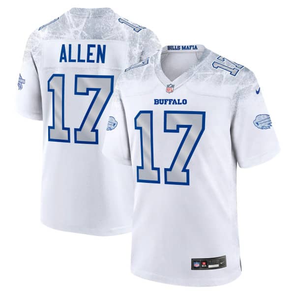 Josh Allen #17 Buffalo Bills 2025 Rivalries Game NFL Trikot Weiß