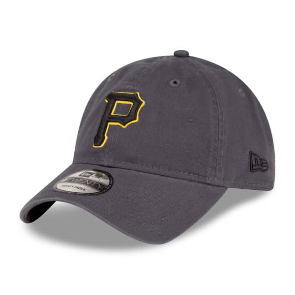 Pittsburgh Pirates Core Classic New Era 9TWENTY Adjustable MLB Cap Dunkelgrau