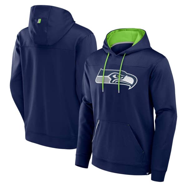 Seattle Seahawks Defender Dot Faded NFL Hoodie Navy