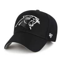 Carolina Panthers Black & White '47 MVP Adjustable NFL Cap Black