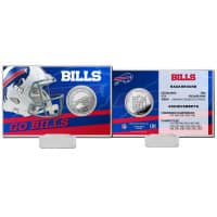 Buffalo Bills Team History Highland Mint Silver Coin Card