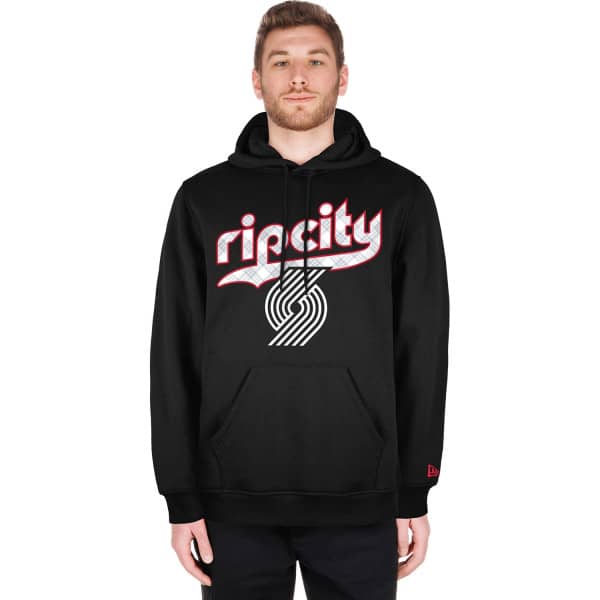 Portland Trail Blazers 2024 NBA City Edition New Era Hoodie Black