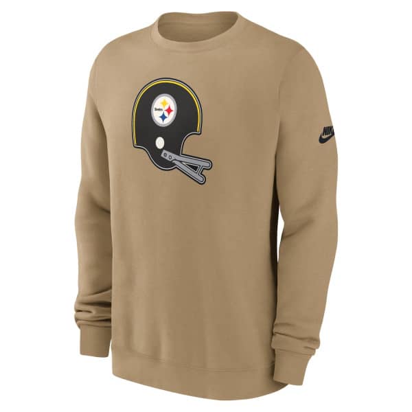 Pittsburgh Steelers Swing Pass NFL Rewind Club Crew Beige