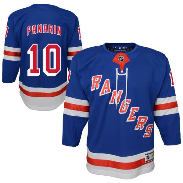 Artemi Panarin #10 New York Rangers Premier Youth NHL Jersey Blue (KIDS)