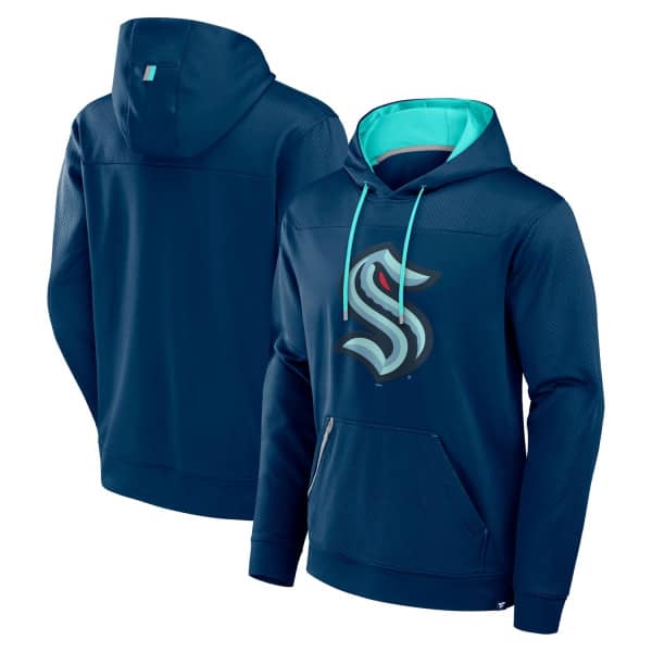 Seattle Kraken Defender Dot Faded NHL Hoodie Navy