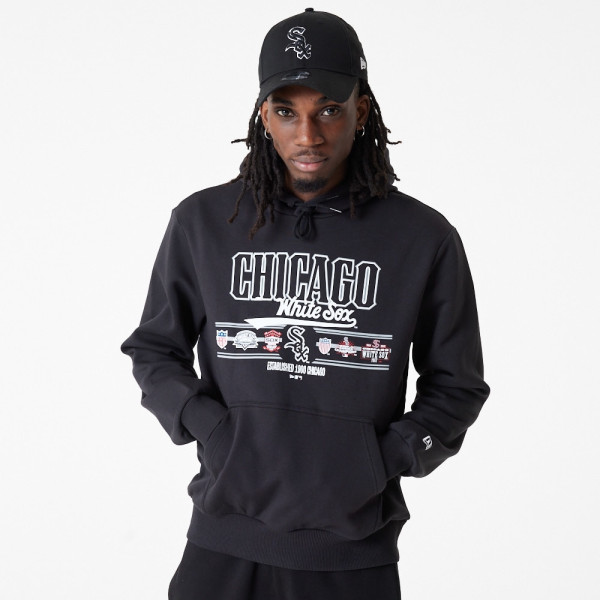 Chicago White Sox Team Graphic New Era MLB Hoodie Schwarz