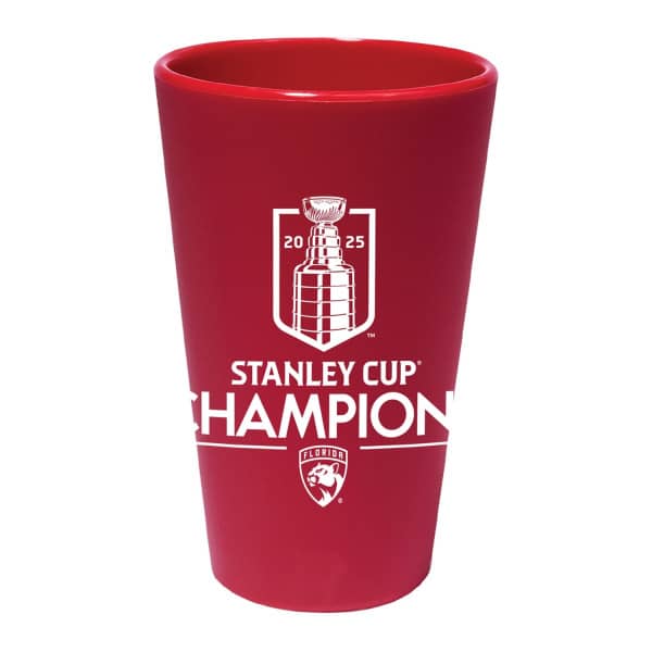 Florida Panthers 2025 Stanley Cup Champions Silicone Pint Glass