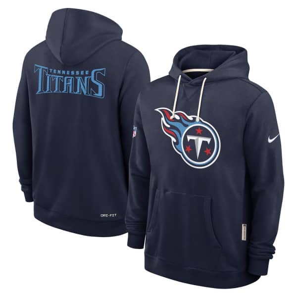 Tennessee Titans 2025 NFL Sideline Nike Standard Issue Hoodie Navy