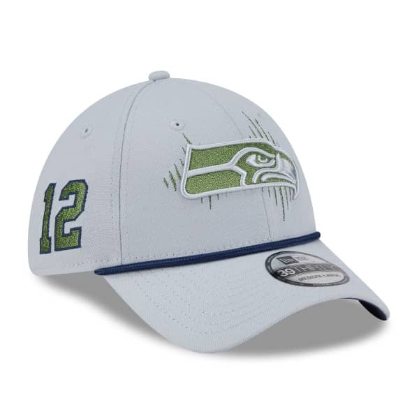 Seattle Seahawks 2025 Rivalries 39THIRTY Flex Cap Gray