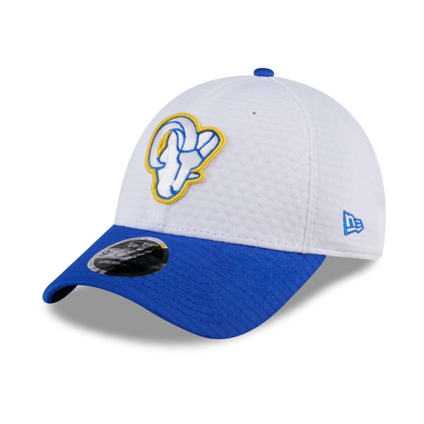 Los Angeles Rams 2024 NFL Training Camp New Era Stretch-Snap 9FORTY Cap White