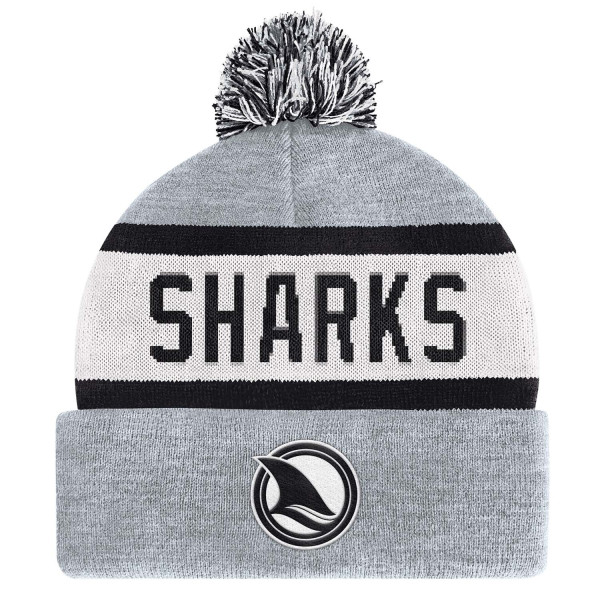 San Jose Sharks Starter Black Ice Knit Hat Cap