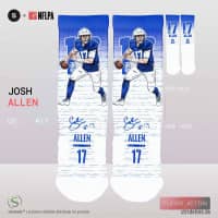 Josh Allen #17 Buffalo Bills Strideline Premium NFLPA Crew Socken