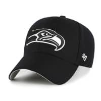 Seattle Seahawks Black & White '47 MVP Adjustable NFL Cap Black