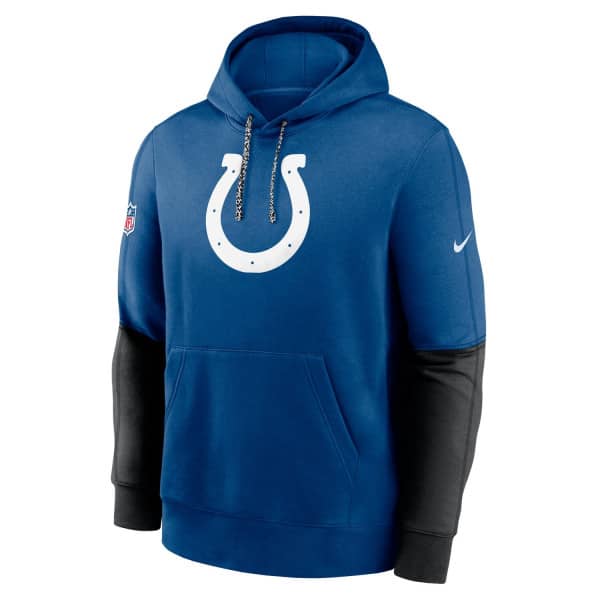 Indianapolis Colts 2024 NFL Sideline Nike Club Hoodie Blau