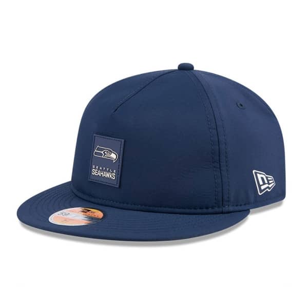 Seattle Seahawks 2025 NFL On-Field Sideline 59FIFTY A-Frame Fitted Cap Navy