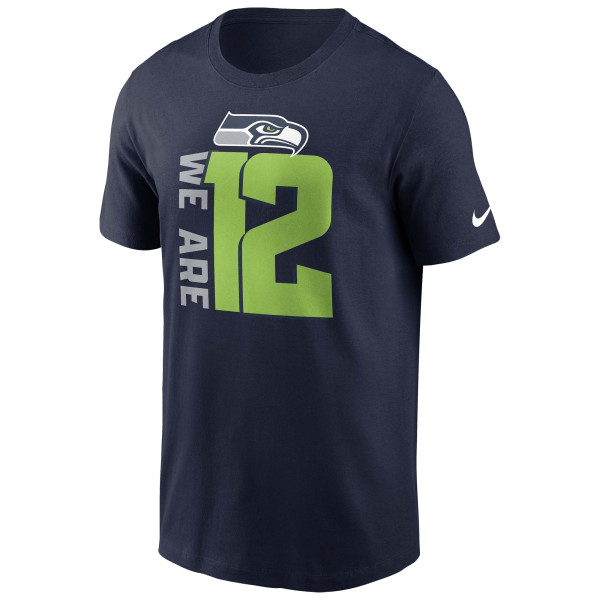 Seattle Seahawks We Are 12 Nike Essential NFL T-Shirt Navy