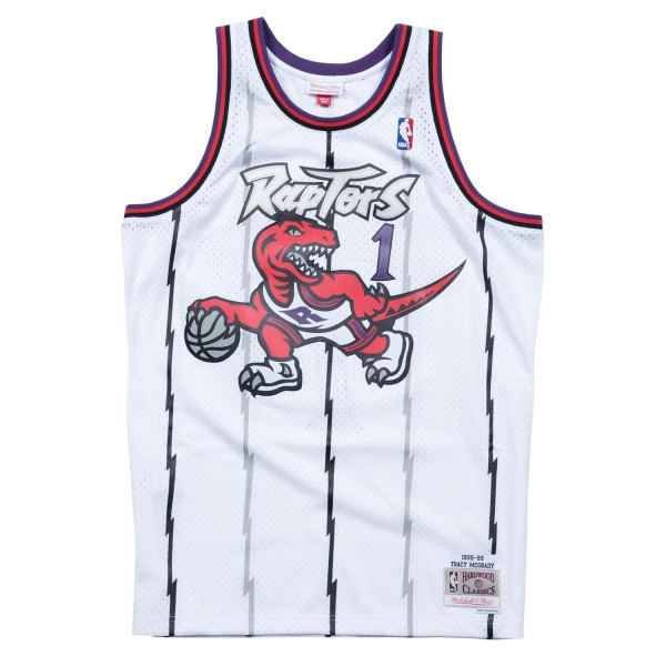 Tracy McGrady #1 Toronto Raptors 1998-99 Mitchell & Ness Swingman NBA Trikot Weiß