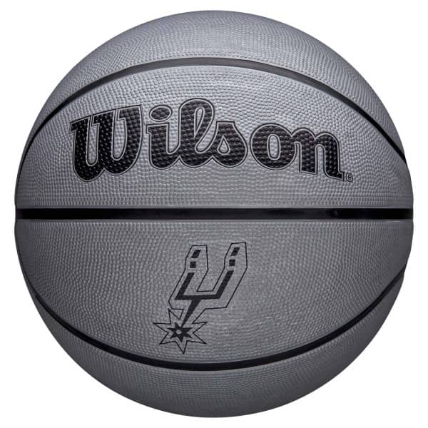 San Antonio Spurs Solid Wilson NBA Basketball Silver (Size 5)