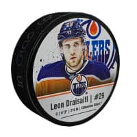 Leon Draisaitl Edmonton Oilers InGlasCo NHL Souvenir Puck