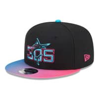 Miami Marlins MLB City Connect 9FIFTY Snapback Cap Black