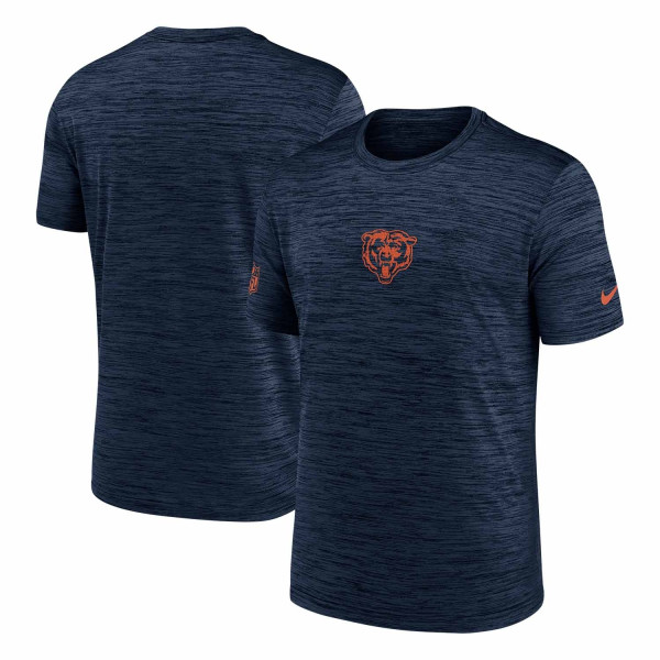 Chicago Bears 2025 NFL Sideline Nike Velocity Performance T-Shirt Navy
