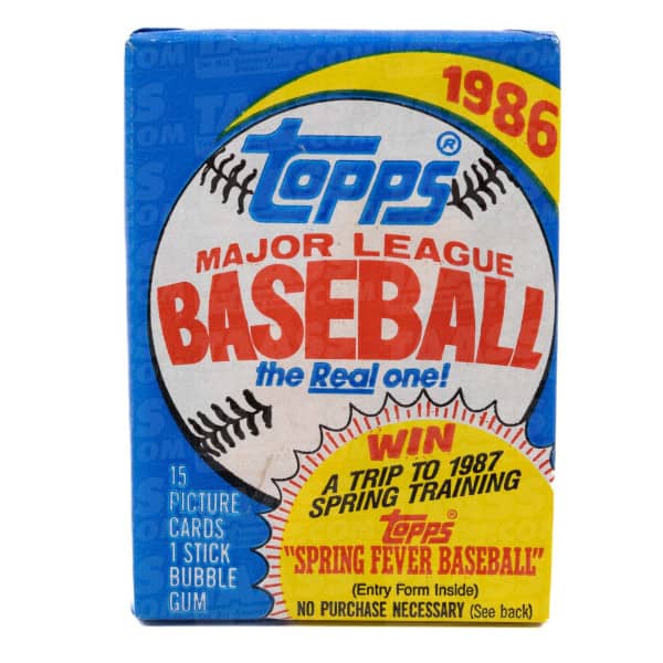 1986 Topps Baseball Vintage MLB Pack